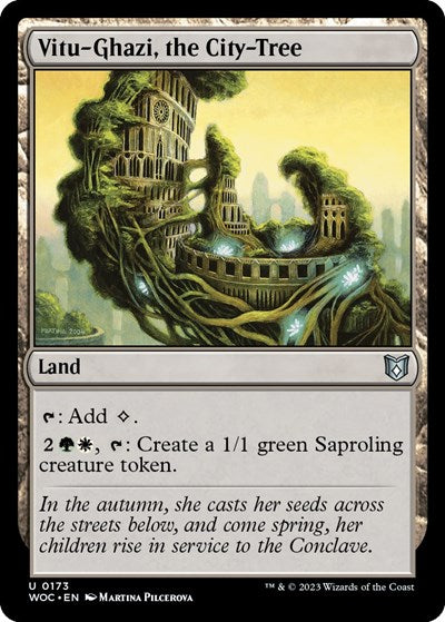 Vitu-Ghazi, the City-Tree (Commander: Wilds of Eldraine) Light Play