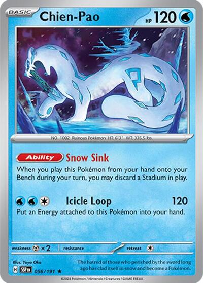 Chien-Pao (SV08: Surging Sparks) Light Play Reverse Holofoil
