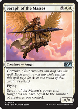 Seraph of the Masses (Magic 2015 Core Set) Heavy Play