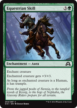 Equestrian Skill (Shadows Over Innistrad) Light Play