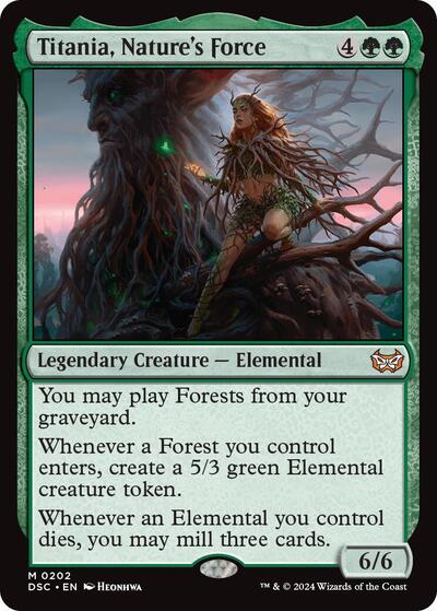 Titania, Nature's Force (Commander: Duskmourn: House of Horror) Light Play