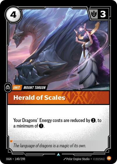 Herald of Scales (Origins) Light Play Foil