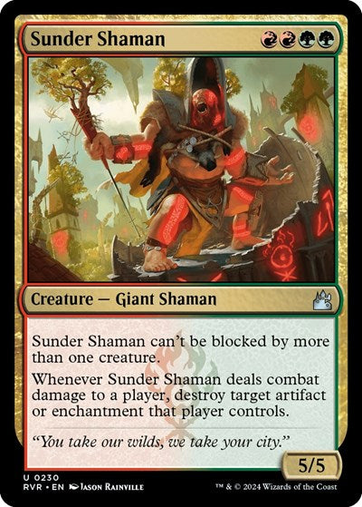 Sunder Shaman (Ravnica Remastered) Light Play