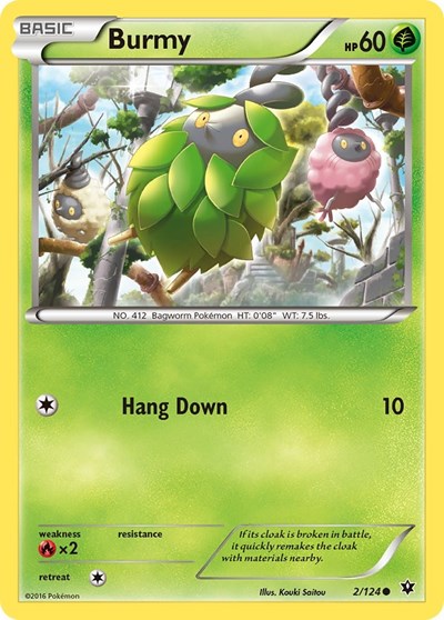Burmy (XY - Fates Collide) Heavy Play