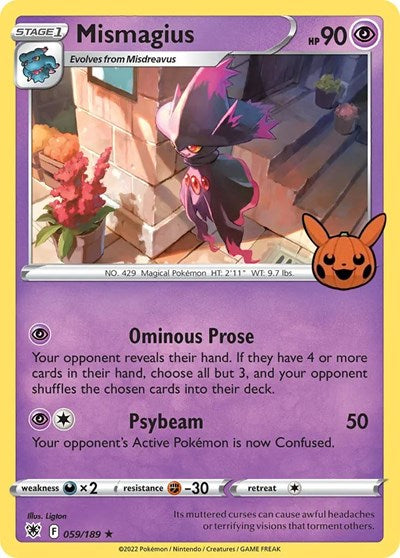 Mismagius (Trick or Trade BOOster Bundle) Light Play Holofoil
