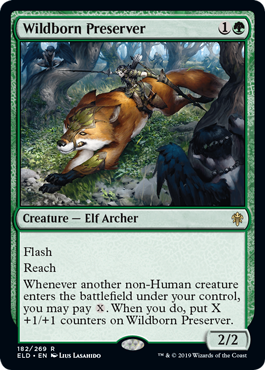 Wildborn Preserver (Throne of Eldraine) Light Play