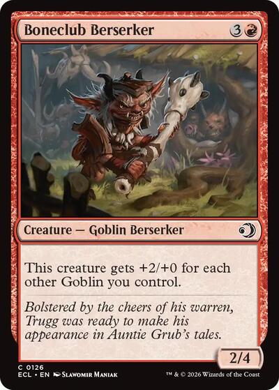 Boneclub Berserker (Lorwyn Eclipsed) Light Play