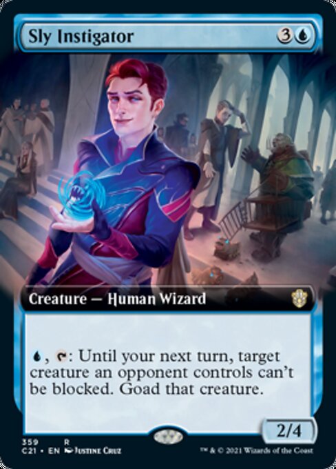 Sly Instigator (Extended Art) (Commander 2021 Strixhaven) Light Play