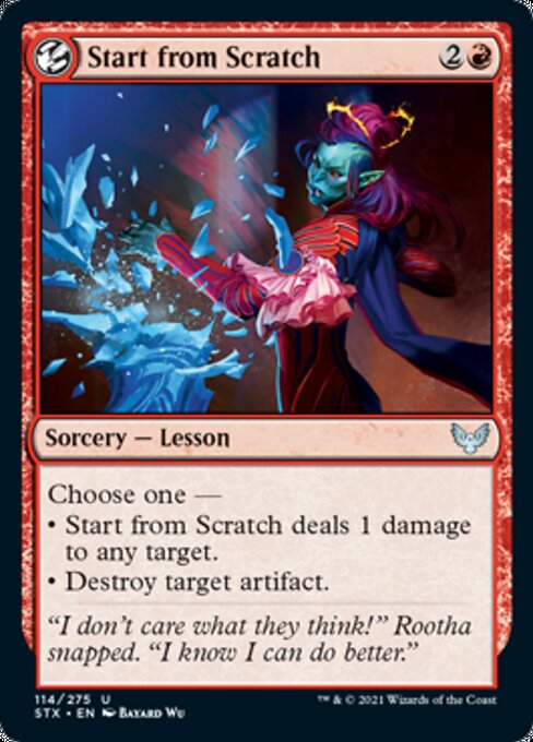 Start from Scratch (Strixhaven) Light Play Foil