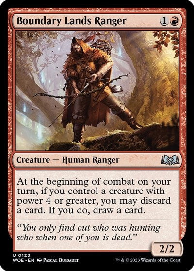 Boundary Lands Ranger (Wilds of Eldraine) Light Play