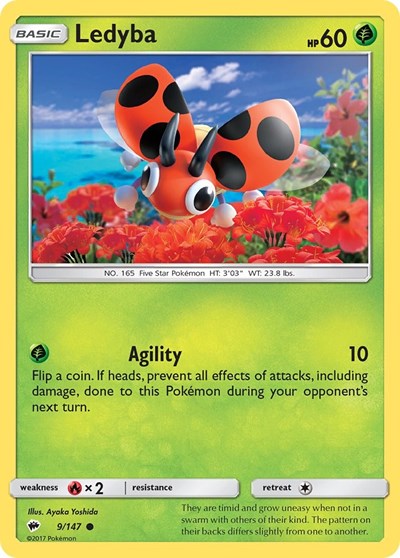 Ledyba (SM - Burning Shadows) Medium Play