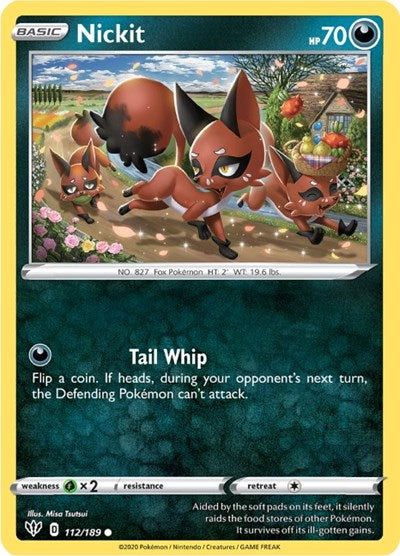 Nickit (SWSH03: Darkness Ablaze) Light Play
