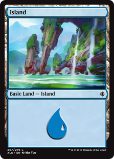 Island (267) (Ixalan) Light Play