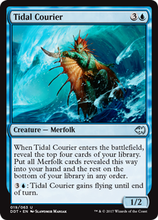 Tidal Courier (Duel Decks: Merfolk vs Goblins) Light Play