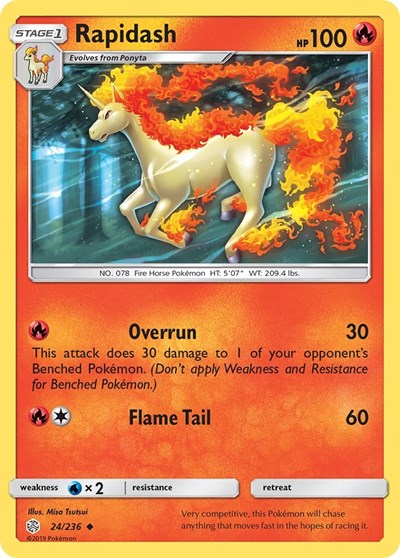 Rapidash (SM - Cosmic Eclipse) Light Play