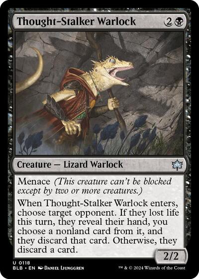 Thought-Stalker Warlock (Bloomburrow) Light Play