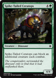 Spike-Tailed Ceratops (Ixalan) Light Play