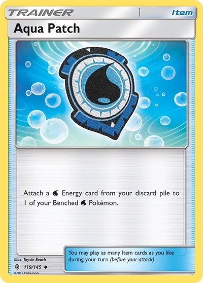 Aqua Patch (SM - Guardians Rising) Medium Play Reverse Holofoil
