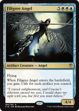 Filigree Angel (Commander 2016 Edition) Light Play