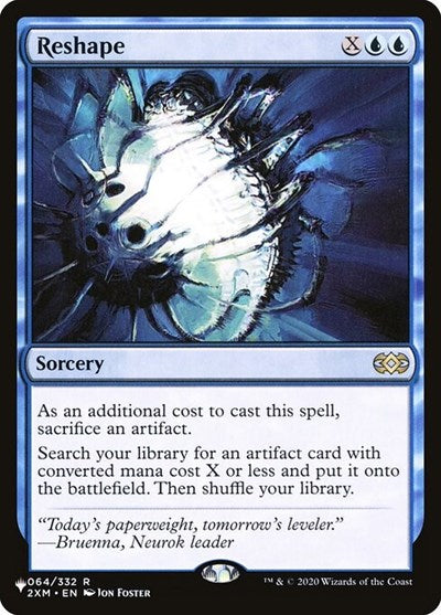 Reshape (Secret Lair Commander: Heads I Win, Tails You Lose) Medium Play