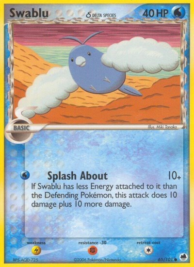 Swablu (Delta Species) (Dragon Frontiers) Heavy Play