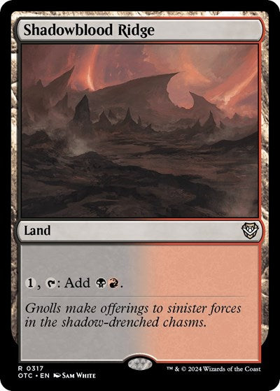 Shadowblood Ridge (Commander: Outlaws of Thunder Junction) Light Play