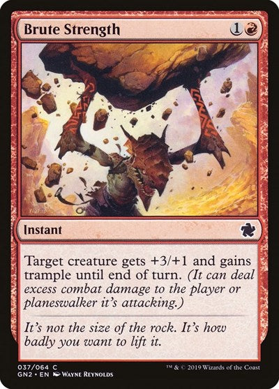 Brute Strength (Magic Game Night 2019) Heavy Play