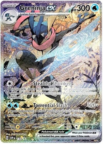 Greninja ex - 132 (SV: Scarlet & Violet Promo Cards) Near Mint Holofoil