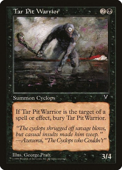 Tar Pit Warrior (Visions) Light Play