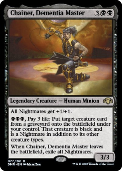 Chainer, Dementia Master (Dominaria Remastered) Light Play
