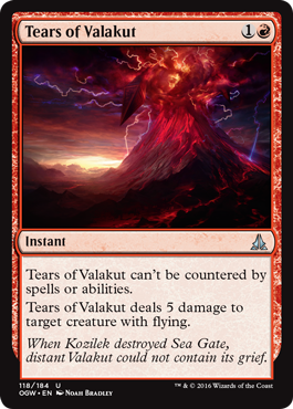 Tears of Valakut (Oath of the Gatewatch) Light Play