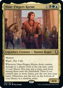 Nine-Fingers Keene (Commander Legends: Battle for Baldur's Gate) Light Play