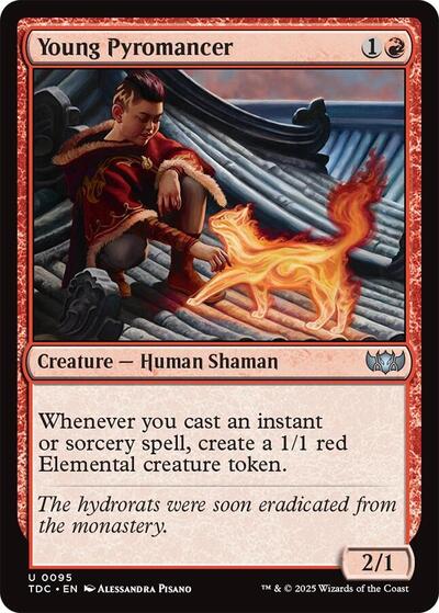 Young Pyromancer (Commander: Tarkir: Dragonstorm) Light Play