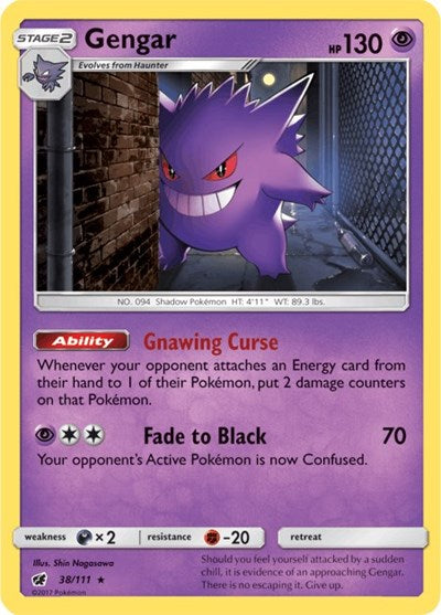 Gengar (SM - Crimson Invasion) Medium Play Holofoil