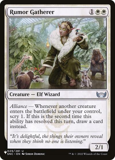Rumor Gatherer (The List) Light Play