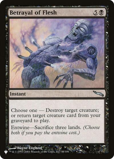 Betrayal of Flesh (The List) Light Play