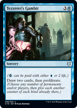 Tezzeret's Gambit (Commander 2019) Light Play