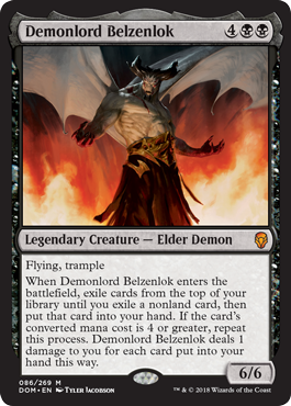 Demonlord Belzenlok (Dominaria) Light Play