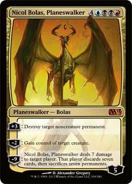 Nicol Bolas, Planeswalker (Magic 2013 Core Set) Damaged / Poor