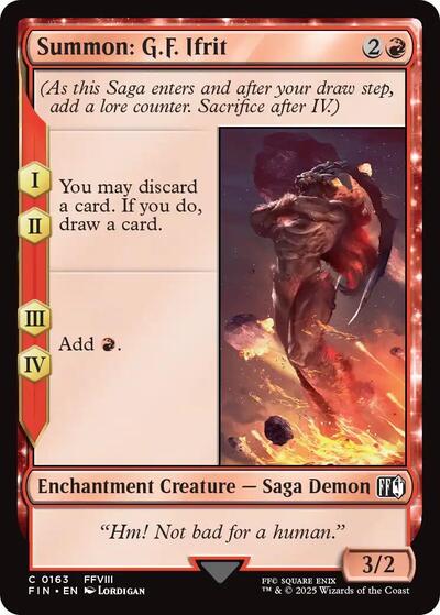 Summon: G.F. Ifrit (Universes Beyond: FINAL FANTASY) Light Play