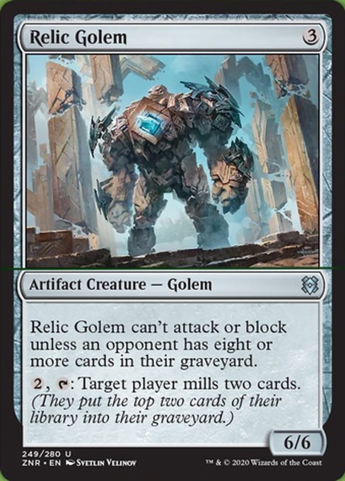 Relic Golem (Zendikar Rising) Light Play Foil