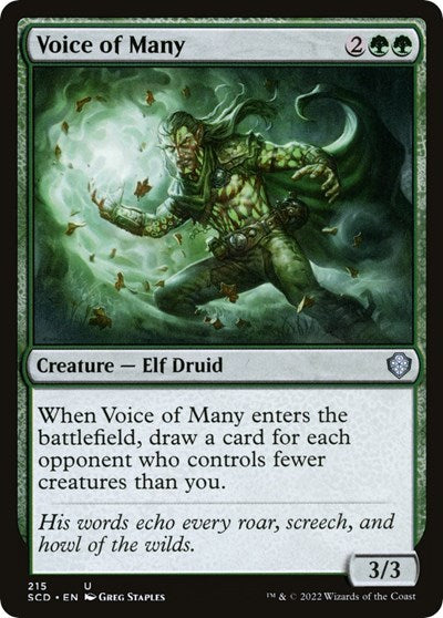 Voice of Many (Commander 2022 Starter Decks) Light Play