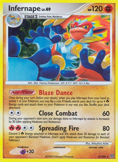Infernape (Stormfront) Medium Play Holofoil