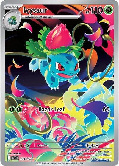 Ivysaur - 134 (ME01: Mega Evolution) Light Play Holofoil