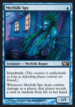 Merfolk Spy (Magic 2011 Core Set) Light Play