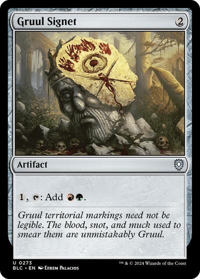 Gruul Signet (Commander: Bloomburrow) Light Play