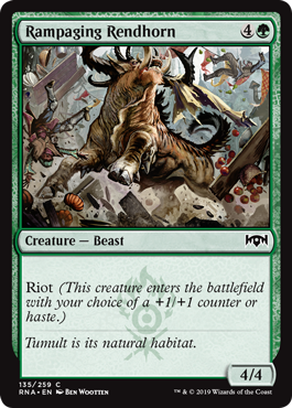 Rampaging Rendhorn (Ravnica Allegiance) Light Play