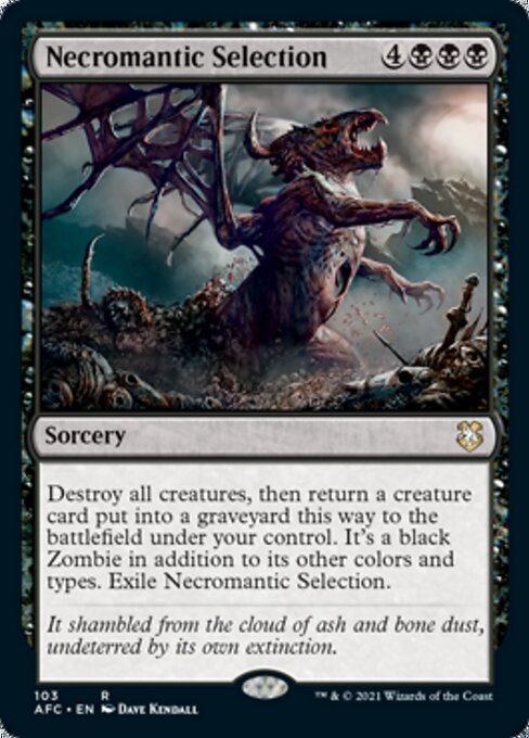 Necromantic Selection (Commander 2021 Forgotten Realms) Light Play