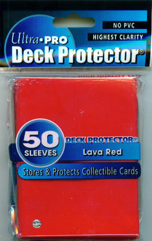 Ultra Pro Metalized Pack of 50 in Lava Red