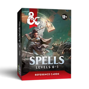 DnD reference cards: Spells: Levels 0–1